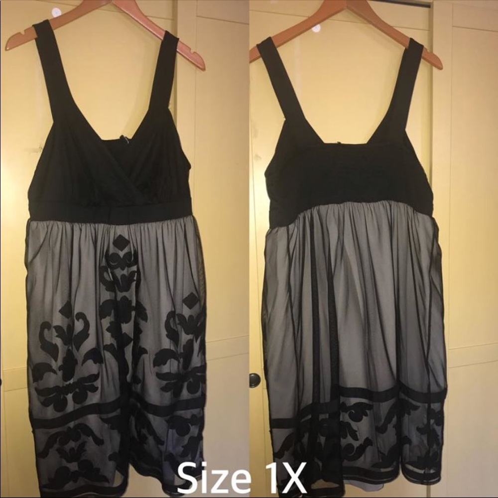 Black lace overly dress